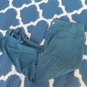 Apana Heathered Blue Yoga Crop Leggings